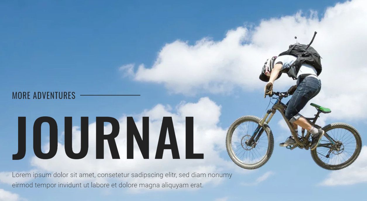 Journal Sport web design