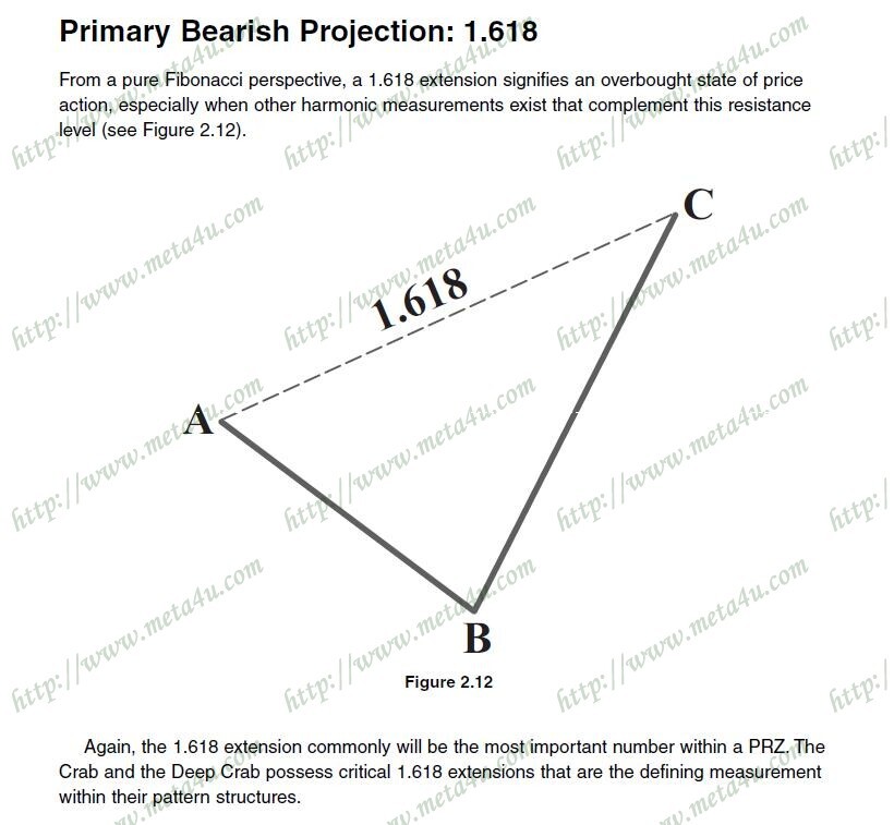 primary bearish projection 1.618.JPG