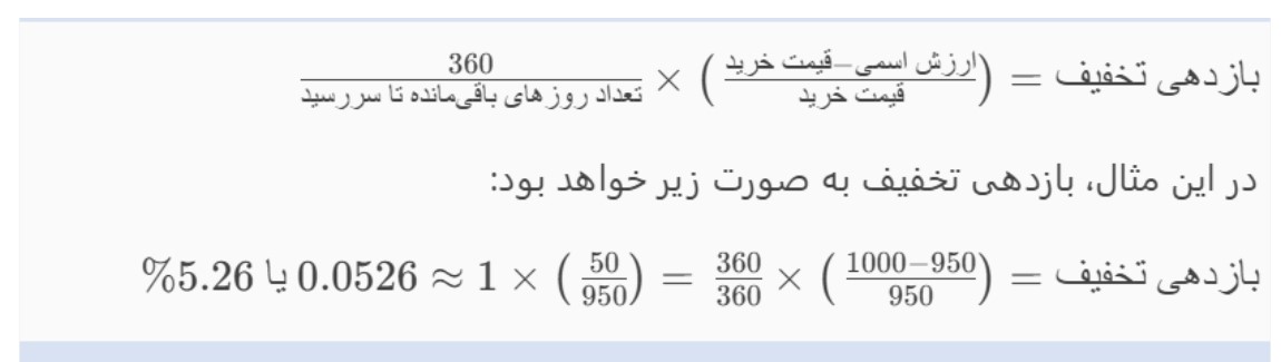 بازدهی تخفیف چیست؟