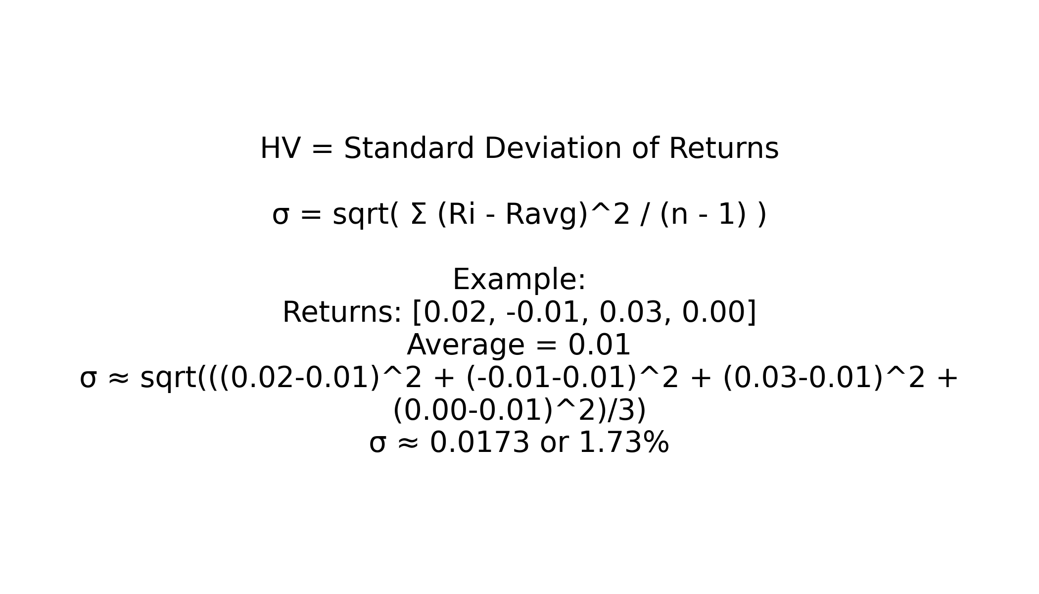 فرمول محاسبه HV