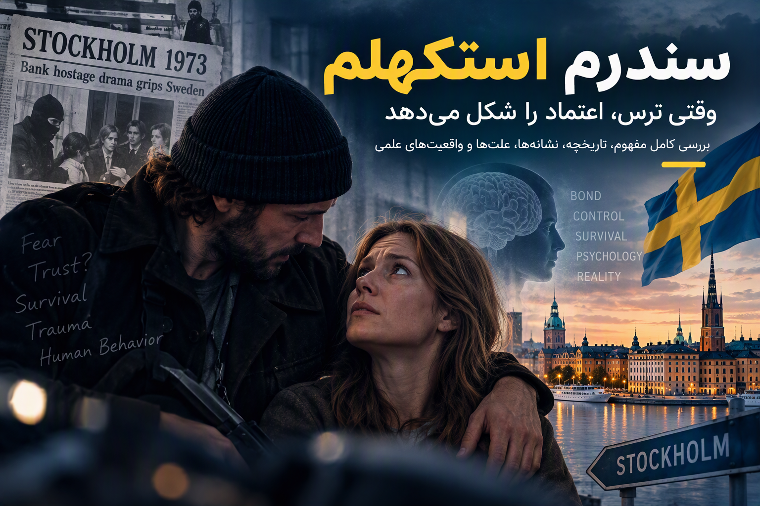 سندرم استکهلم چیست؟ بررسی نشانهها، علتها، تاریخچه و واقعیتهای علمی سندرم استکهلم چیست؟ بررسی نشانهها، علتها، تاریخچه و واقعیتهای علمی