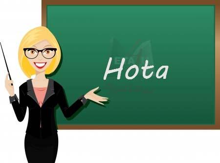 ‏ترساندن، تهدید کردن  hotar, hotade, hotat, hota  هم ردیف: hotelse - تهدید