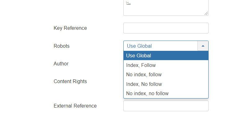 Robots meta tag