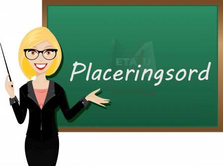 Placeringsord