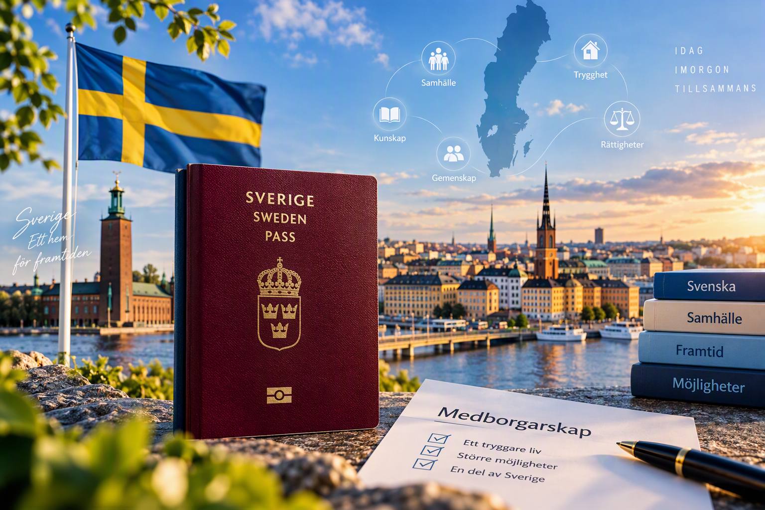 Swedish Citizenship Requirements and Citizenship Test 2026 شهروندی سوئد؛ شرایط دریافت تابعیت، آزمون شهروندی و موانع گرفتن پاسپورت سوئدی