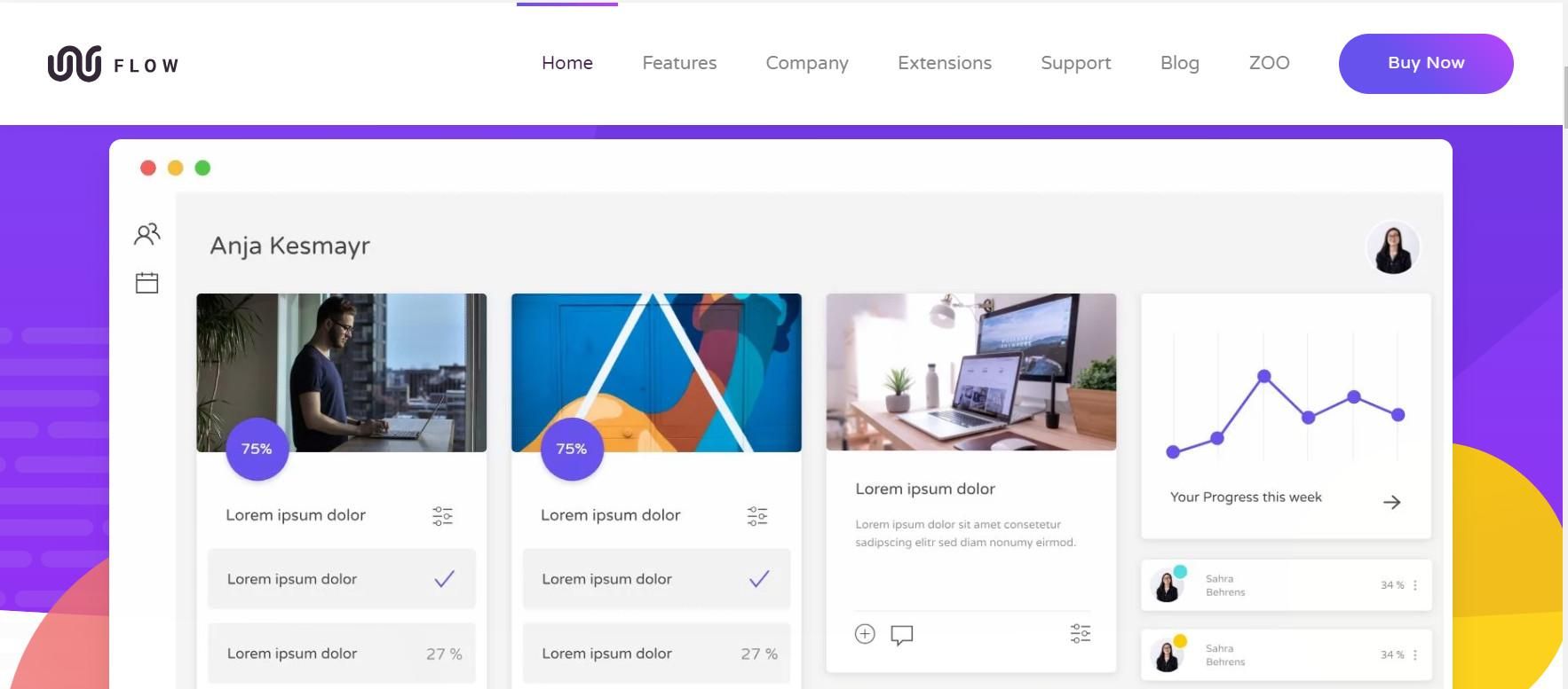 طراحی سایت مدیریت پروژه، آمار و ارقام و سایت تجاری