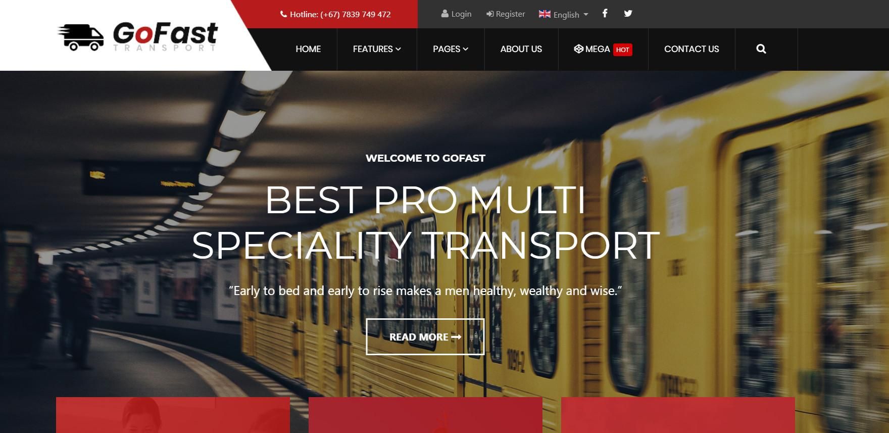 طراحی سایت حمل و نقل و ترابری